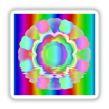 Rainbow-Hued Mandala Design with a Rippled-Effect ~ 3.11.24.1
