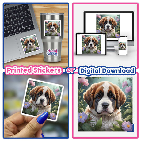 St. Bernard Dog Portrait