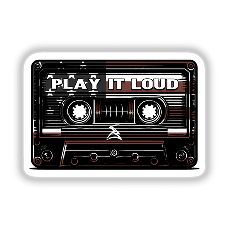 Play It Loud American Flag Cassette Tape