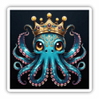 King of the Sea Blue Octopus w/ Background