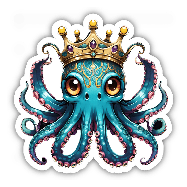 King of the Sea Blue Octopus