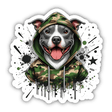 Paint Gun Battle Pitbull Hooded Camo Splatter