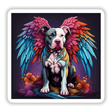 Angelic Pitbull w/ Floral Accents