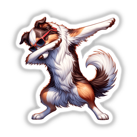 Dabbing Border Collie