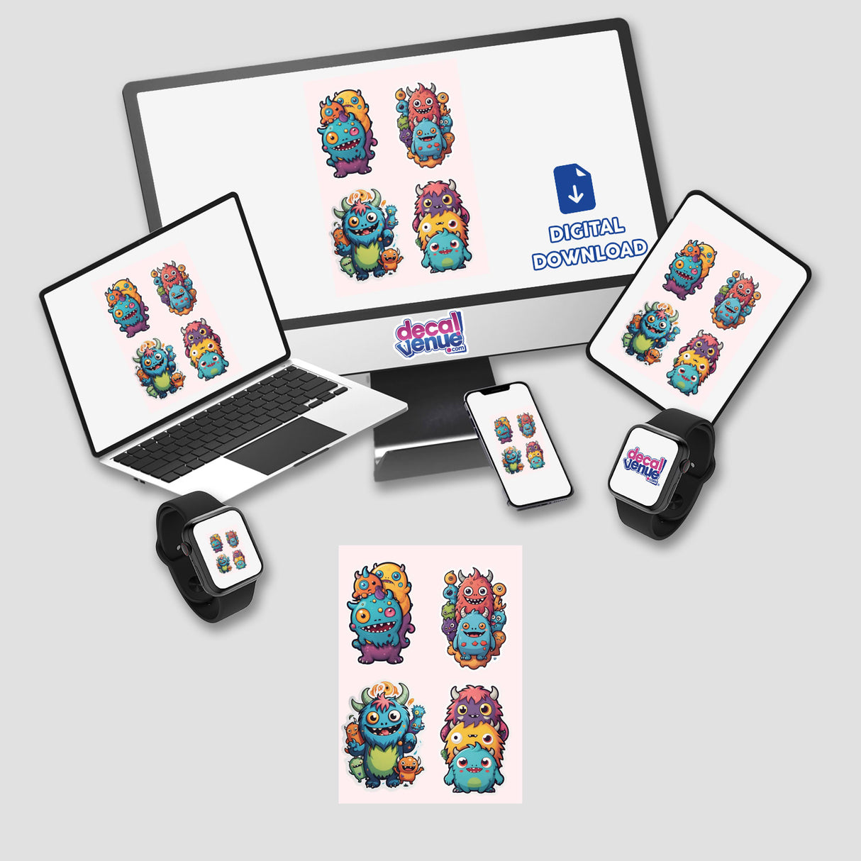 Little Monsters Stickers Pack 10