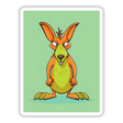 Adorable angry kangaroo digital artwork