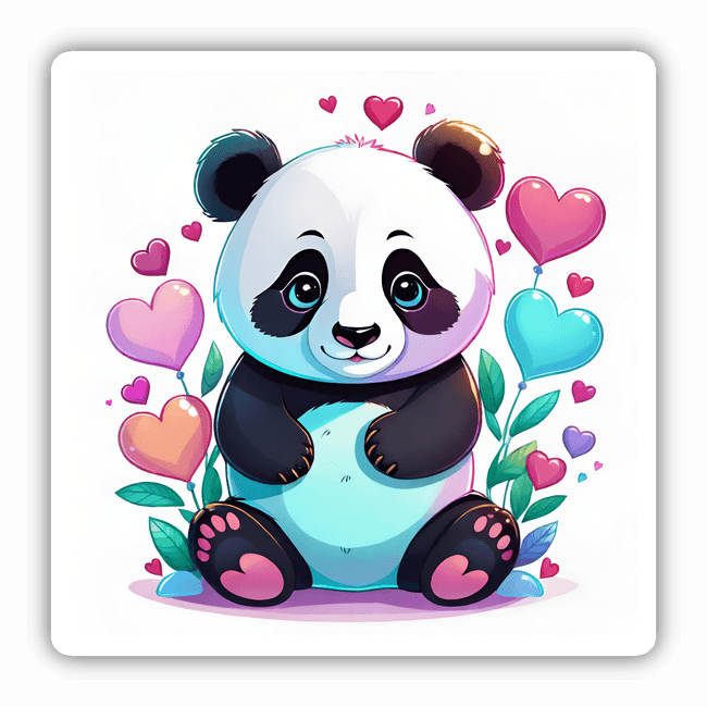 Panda Bear Hearts