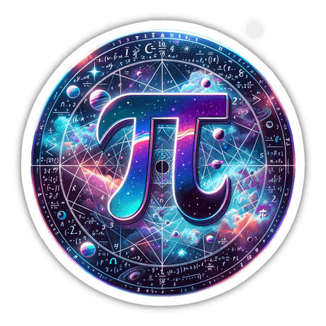 Galactic Pi Day Constellation Sticker