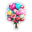 Bouquet of Balloons and Flowers