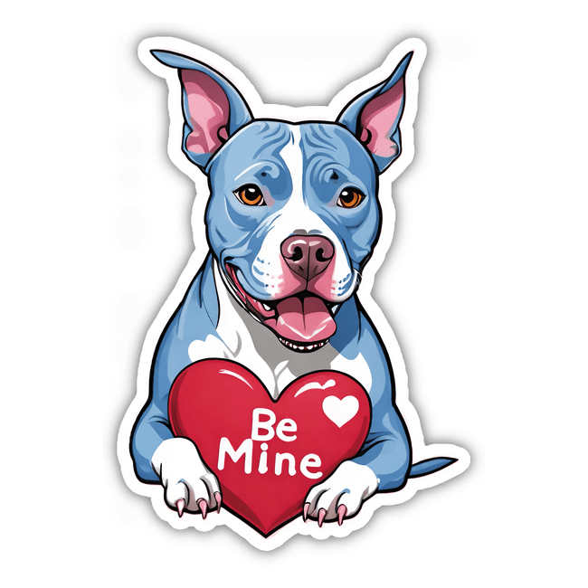 Be Mine Valentine Pitbull
