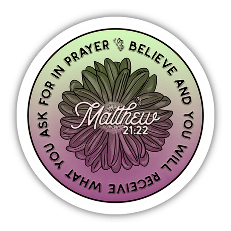 Matthew 21:22 Believe & You Will Receive