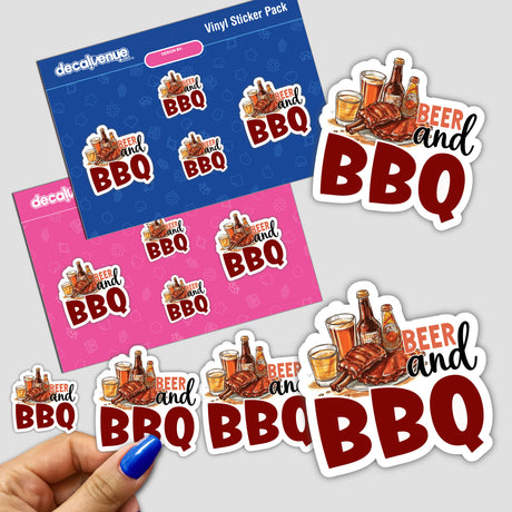 Beer and BBQ Sticker