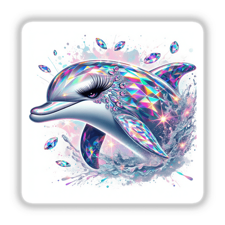 Prismatic Prism Dolphin Wave Splash