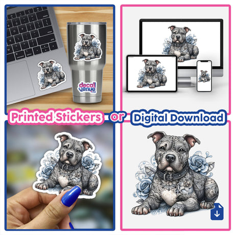 Sugar Skull Resting Pitbull