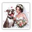 Happy Bride and Pitbull