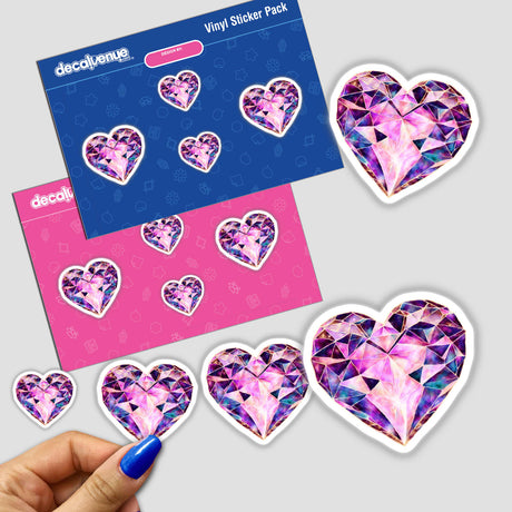 Purple Diamond Heart