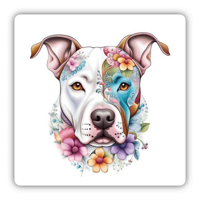Floralicious Pitbull Face