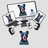 Blue Floral Pitbull