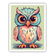 Adorable angry owl digital artwork with vibrant colors and large expressive eyes