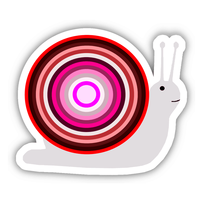 Red And Pink Snail