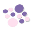 Baby Pink / Lavender Polka Dot Circles Wall Decals