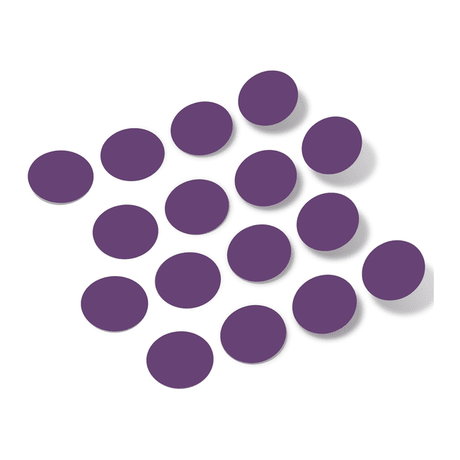 Purple polka dot circles wall decals