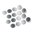 Metallic Silver Polka Dot Circles Wall Decals