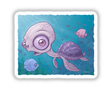 Sea Turtle with Background