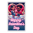 African American Couple Happy Valentines Day