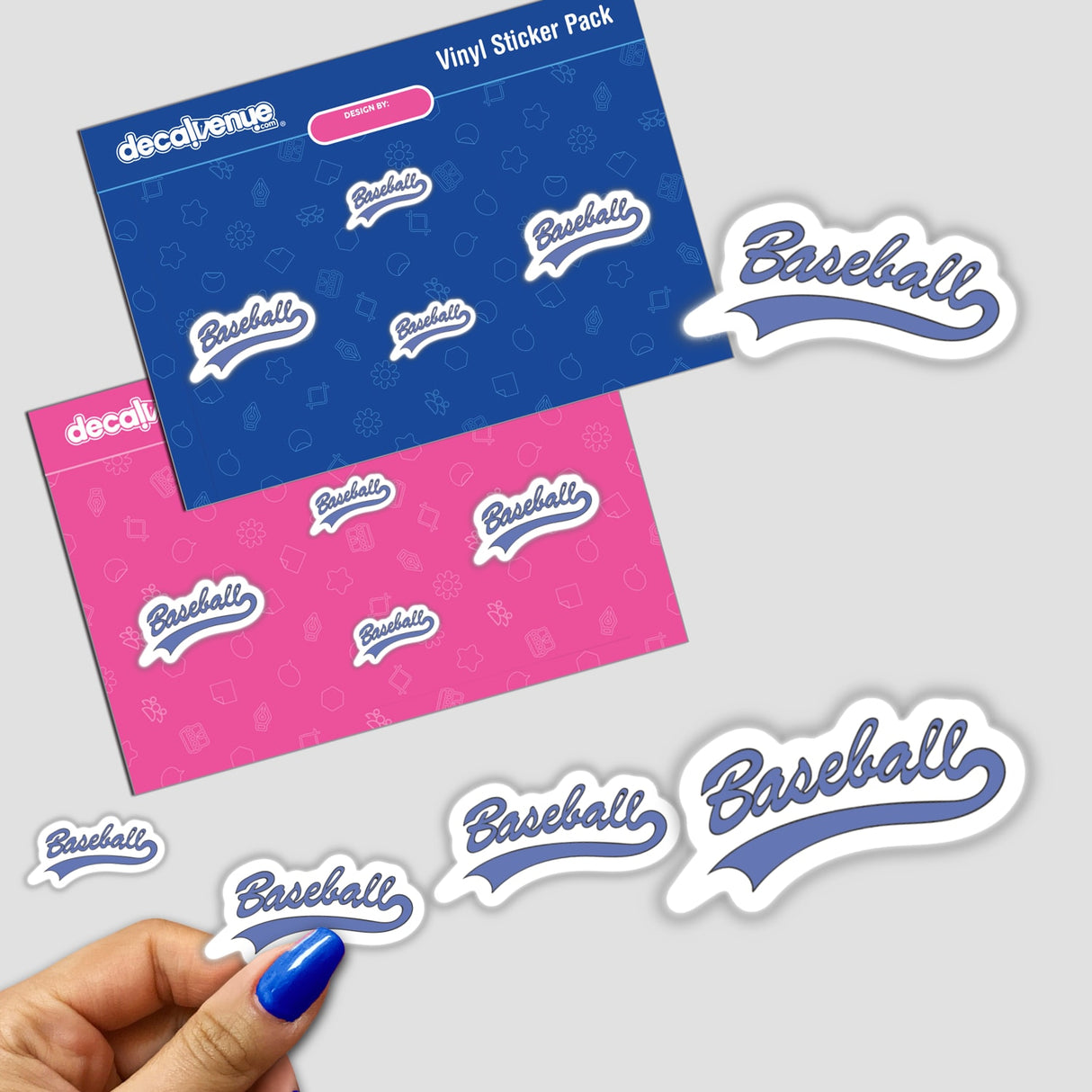 Baseball cursive lettering