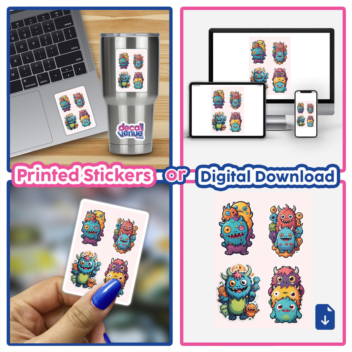 Little Monsters Stickers Pack 10
