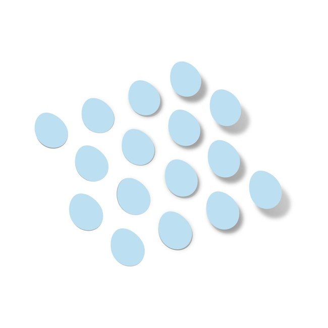 Baby Blue Egg Shape Vinyl Wall Decals