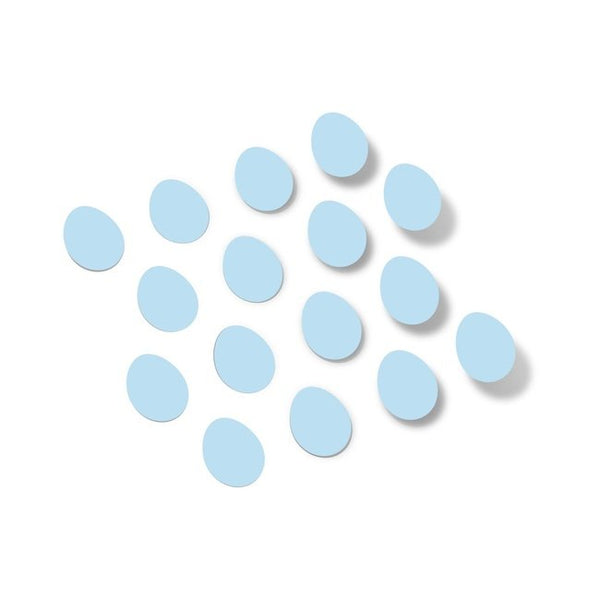 Baby Blue Egg Shape Vinyl Wall Decals