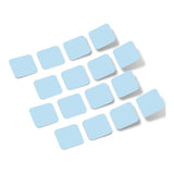 Baby Blue Rounded Squares Vinyl Wall Decals