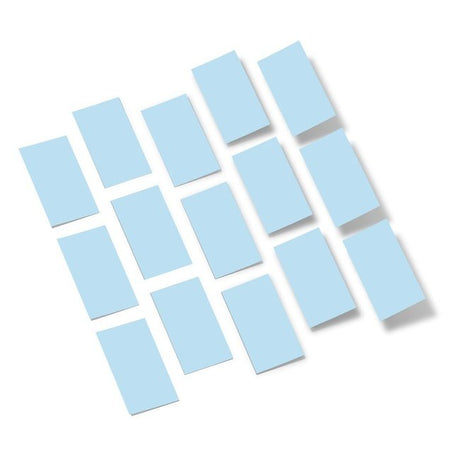 Baby Blue Rectangles Vinyl Wall Decals