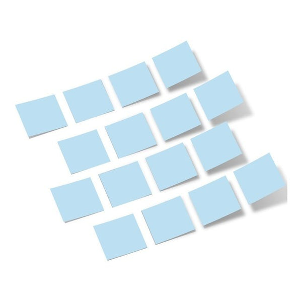 Baby Blue Squares Vinyl Wall Decals
