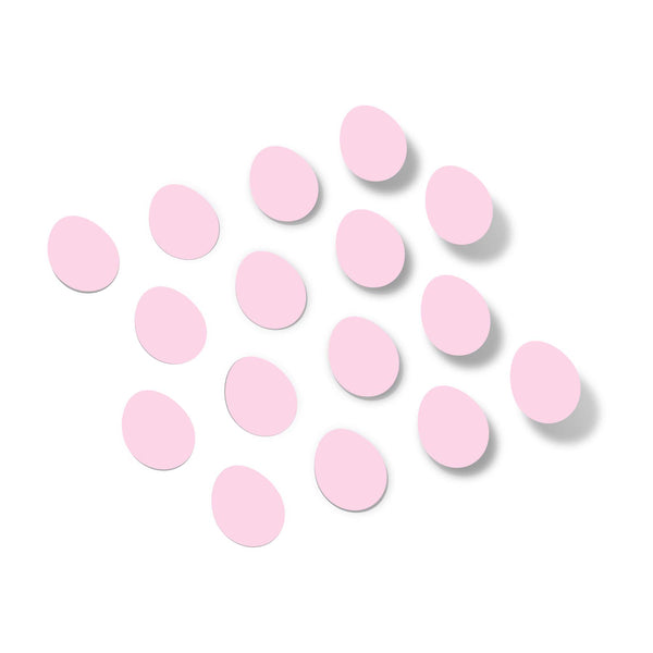 Baby Pink Egg Shape Vinyl Wall Decals
