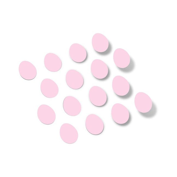 Baby Pink Egg Shape Vinyl Wall Decals