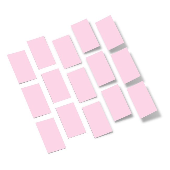 Baby Pink Rectangles Vinyl Wall Decals