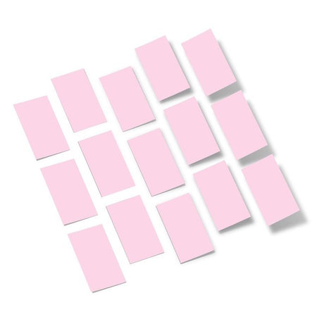 Baby Pink Rectangles Vinyl Wall Decals