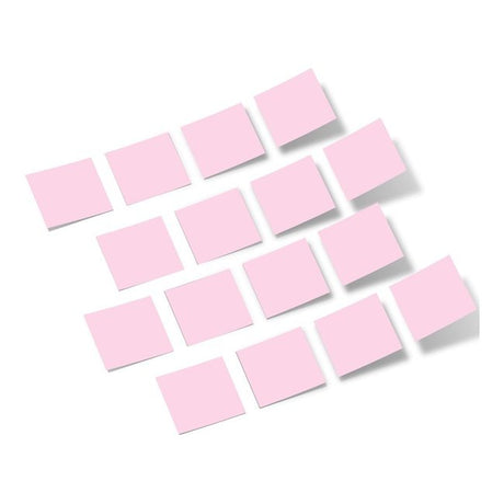 Baby Pink Squares Vinyl Wall Decals