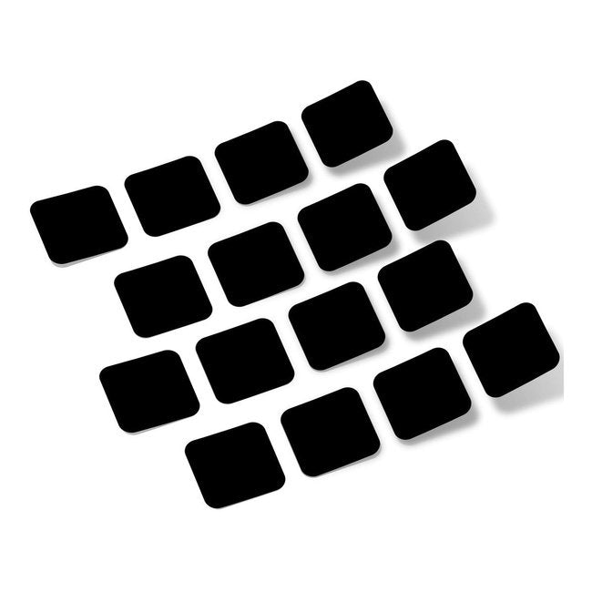 Black Rounded Squares Vinyl Wall Decals