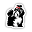 Black and White Shih Tzu Dog I