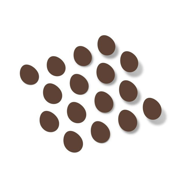 Chocolate Brown Egg Shape Vinyl Wall Decals