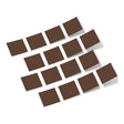 Chocolate Brown Squares Vinyl Wall Decals