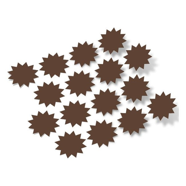 Chocolate Brown Starburst Vinyl Wall Decals star burst