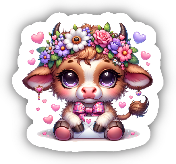 Cute Baby Cow Sticker