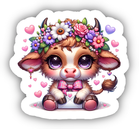 Cute Baby Cow Sticker