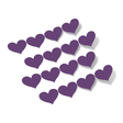 Purple Hearts Vinyl Wall Decals