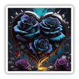 Black Roses Heart Shape